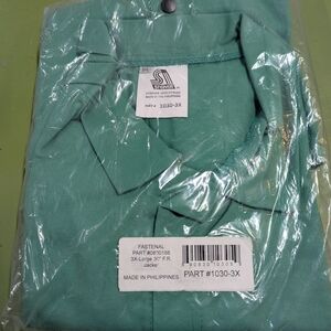 Men’s Light Teal Button-Down Work Shirt - 3XL